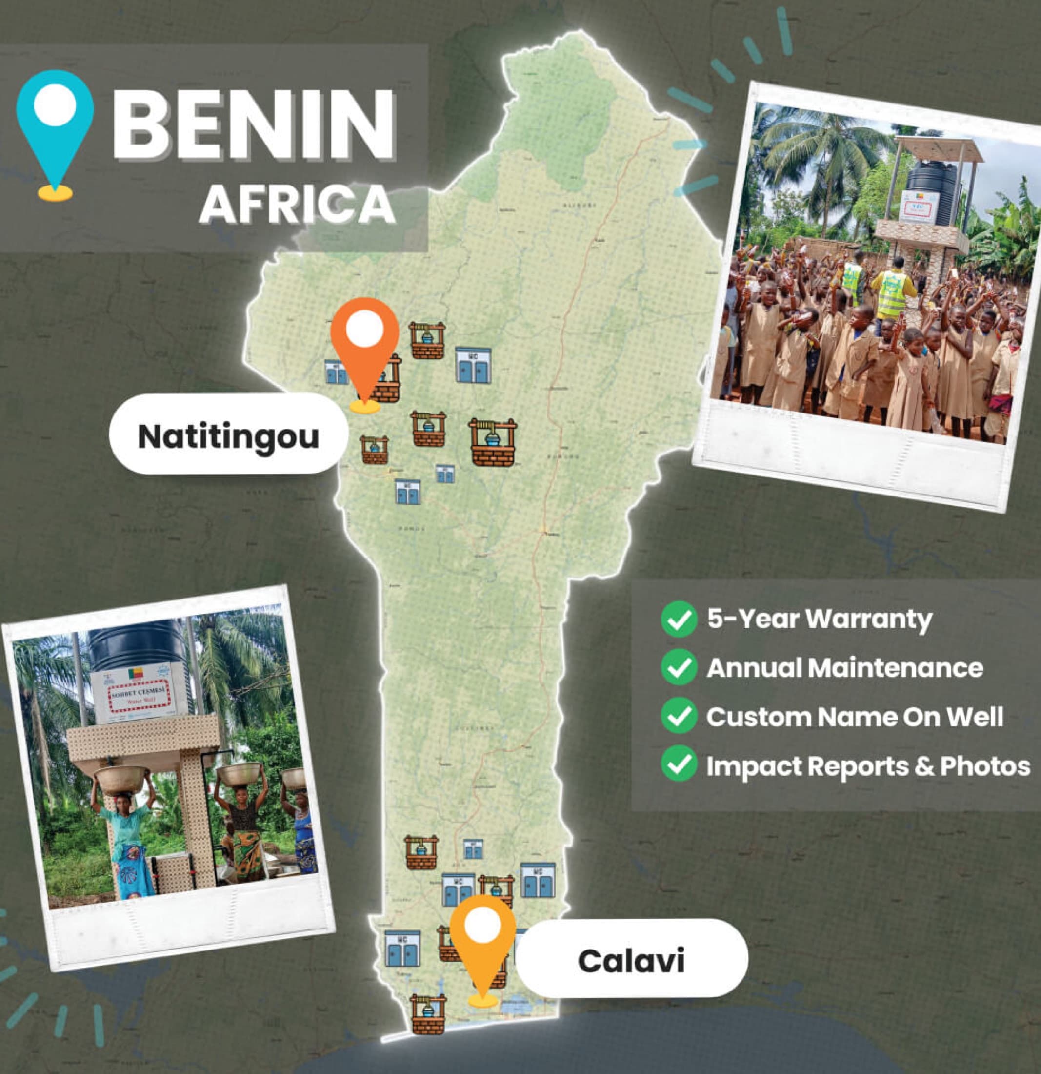 Students at a school in Benin