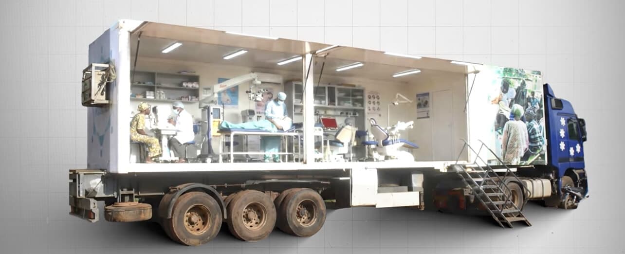 Embrace Relief mobile eye clinic serving rural Mali