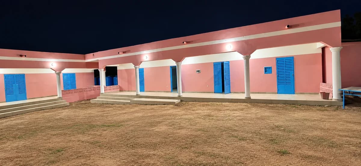 Facility at night
