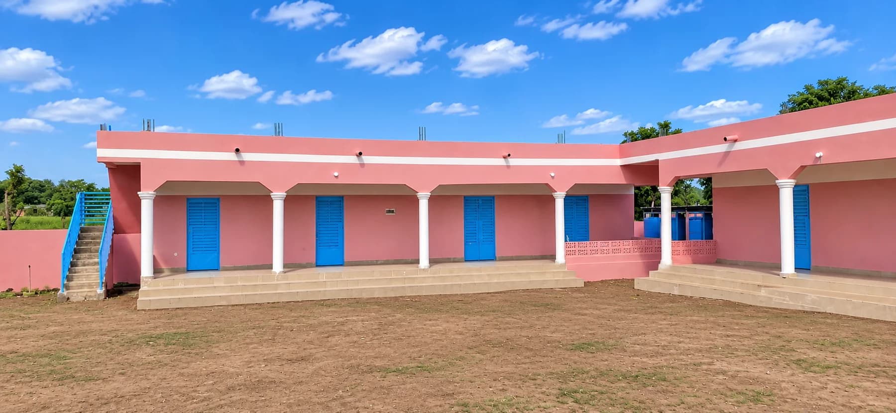 Courtyard of the medical centre