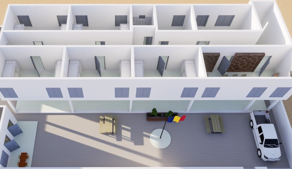 Architectural rendering of the planned Smiling School rooms