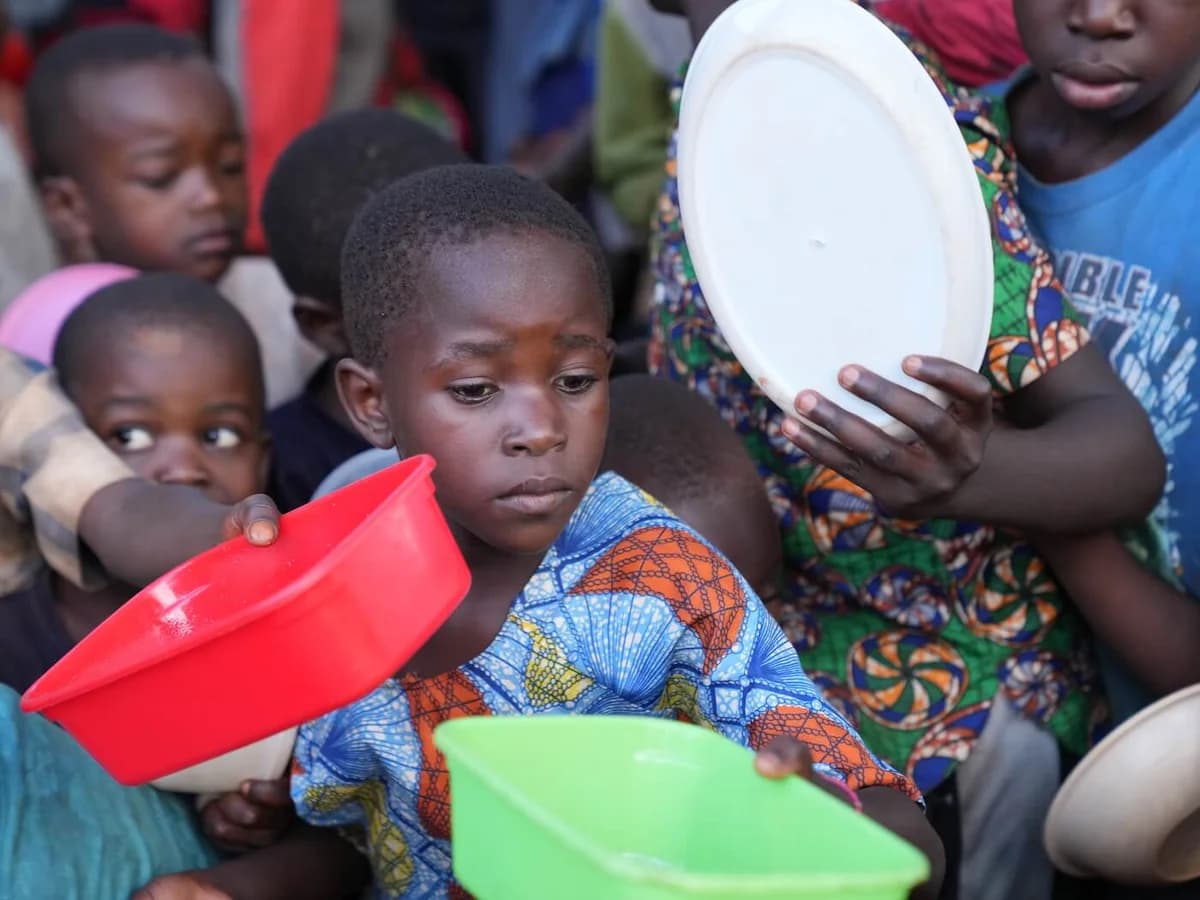 Children receiving meals