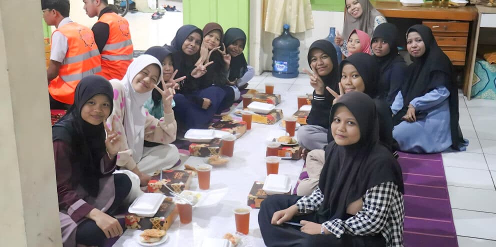 Students at Syifa Orphanage in Indonesia