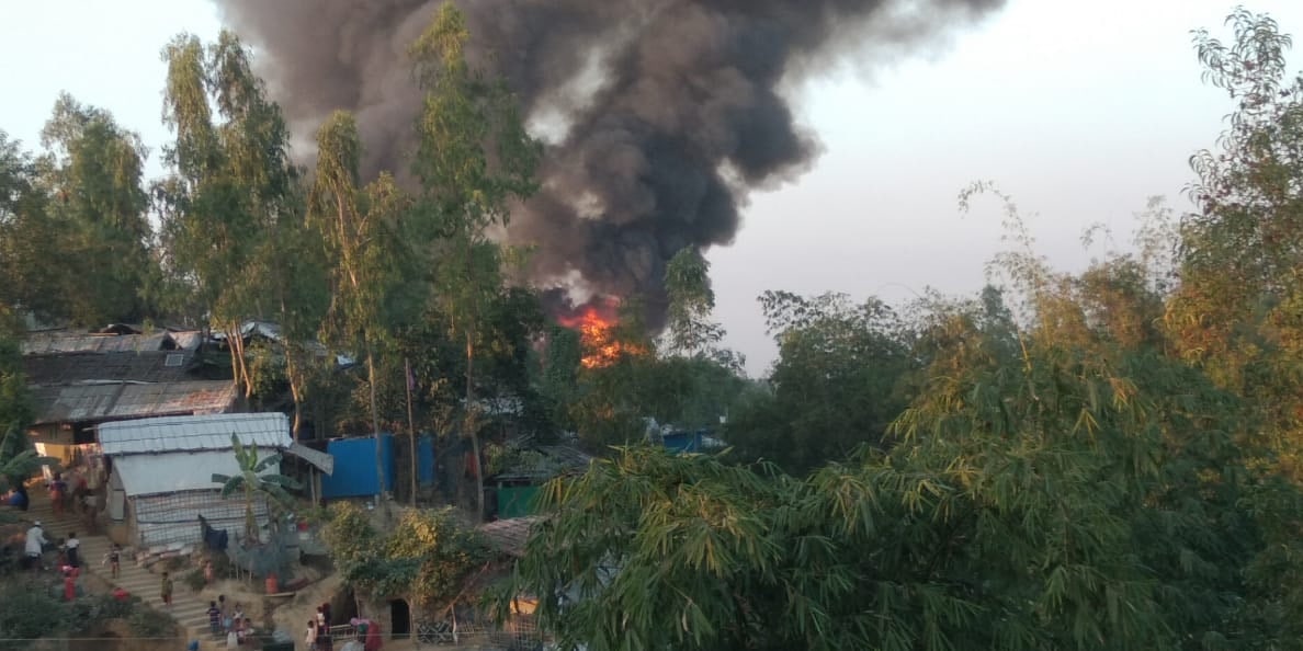 Rohingya Refugees Devastated by a Fire