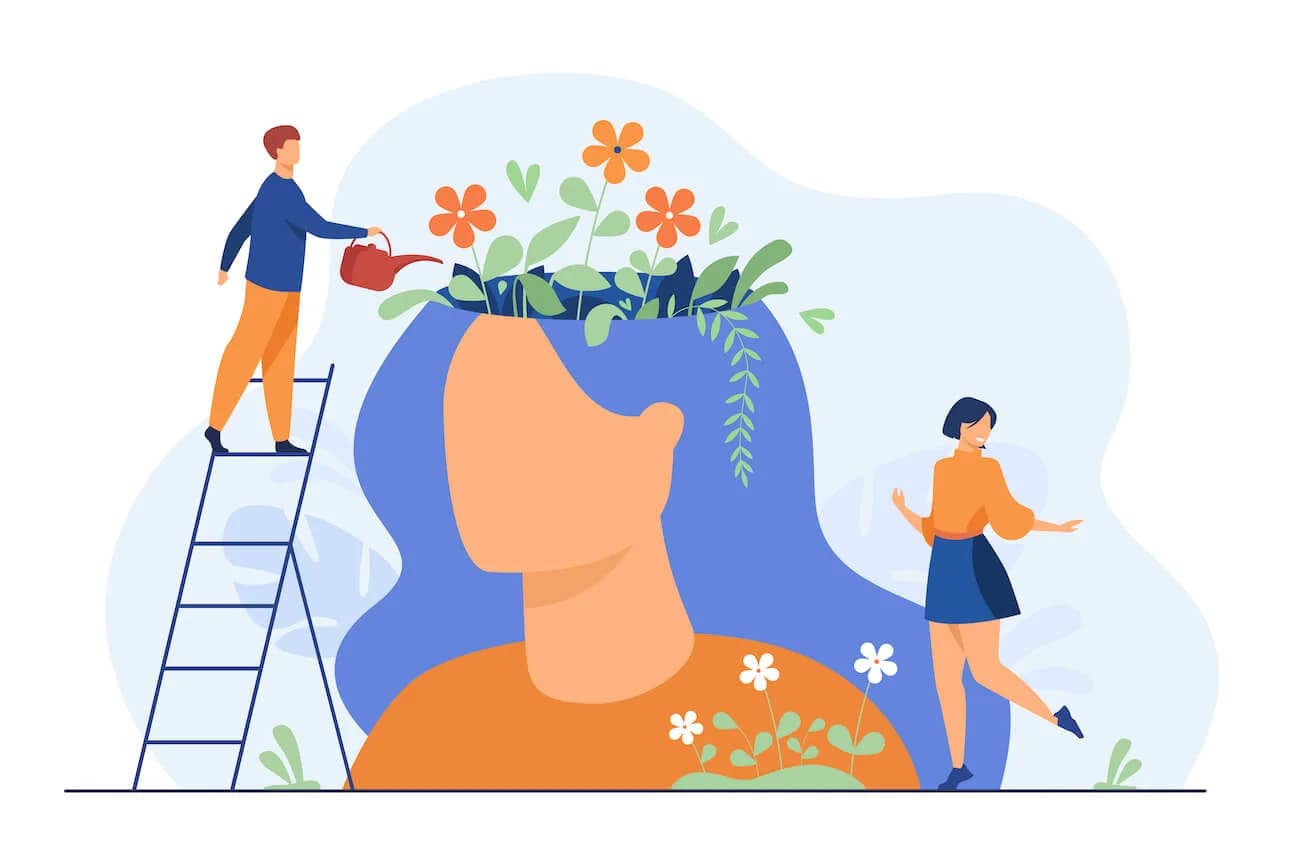 Supporting Mental Health in Virtual Learning Environments