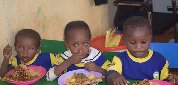 Children supported by Embrace Relief's orphan care program