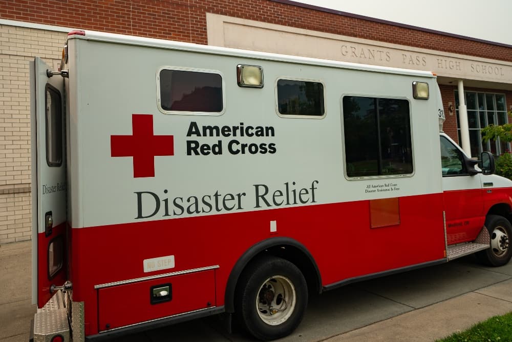 Relief Efforts Along With Red Cross