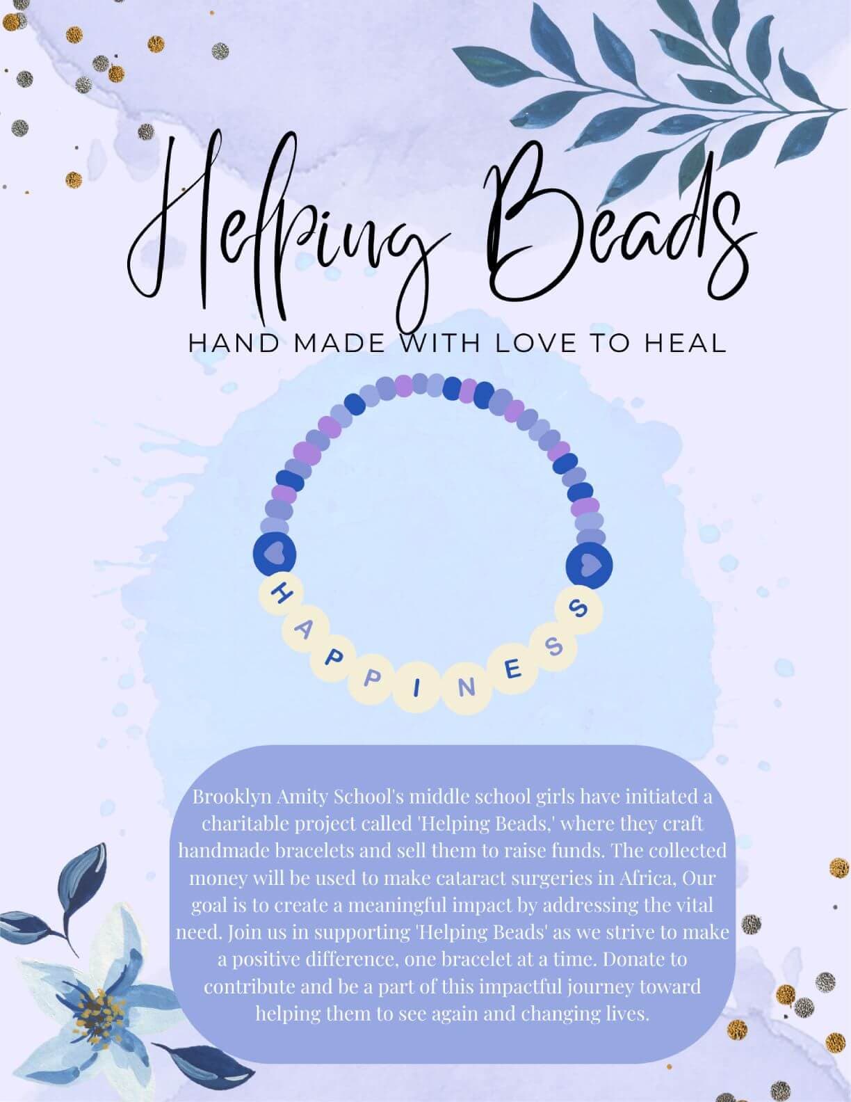BAS Middle School Helping Beads Club