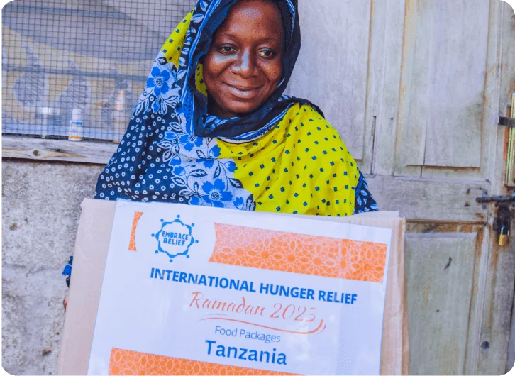 Food distribution aid in Africa supported by Zakat donations