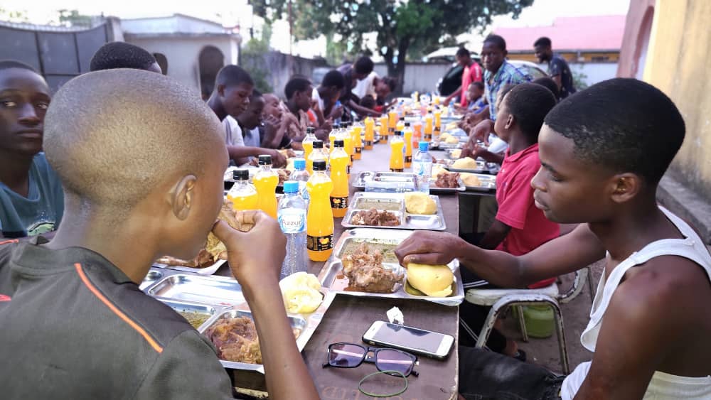 Children participating in the Embrace Relief Raise the Children Program