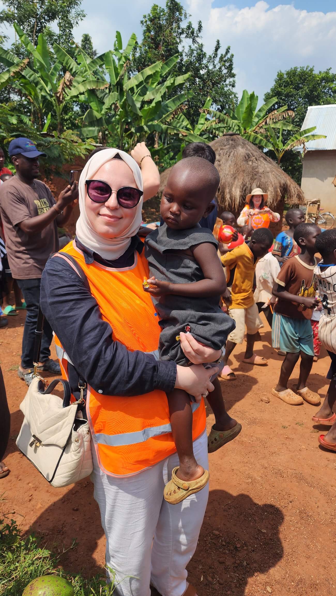 Volunteers participating in Embrace Relief's Group Fundraising Program activities
