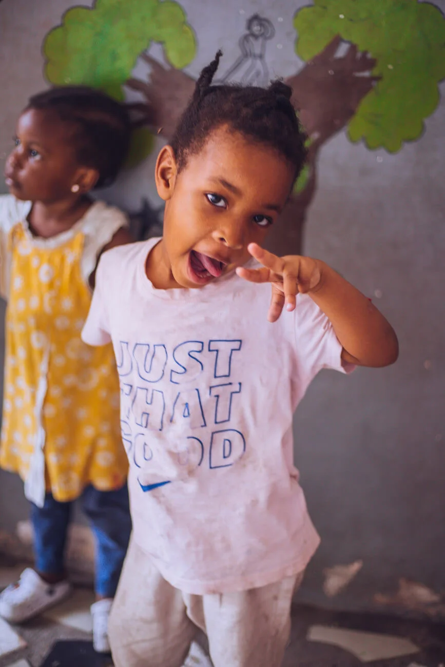 Orphaned children receiving support and care in an Embrace Relief facility in Africa