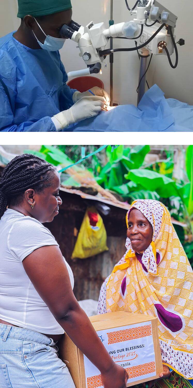 Community members benefiting from Embrace Relief humanitarian aid programs