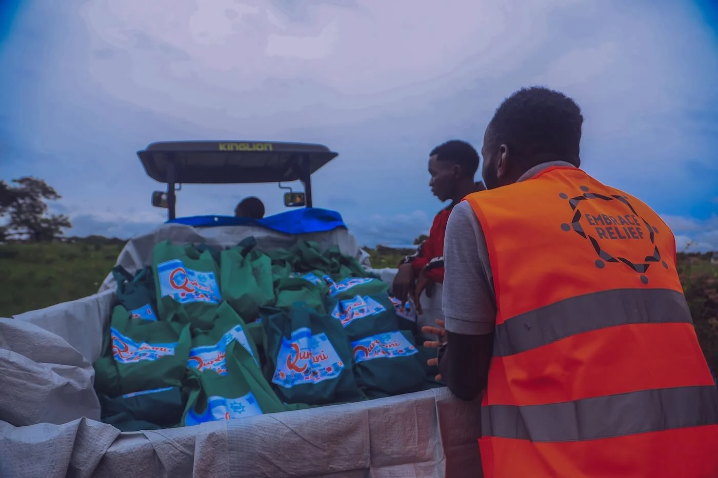Community sharing Qurbani meat during Eid al-Adha