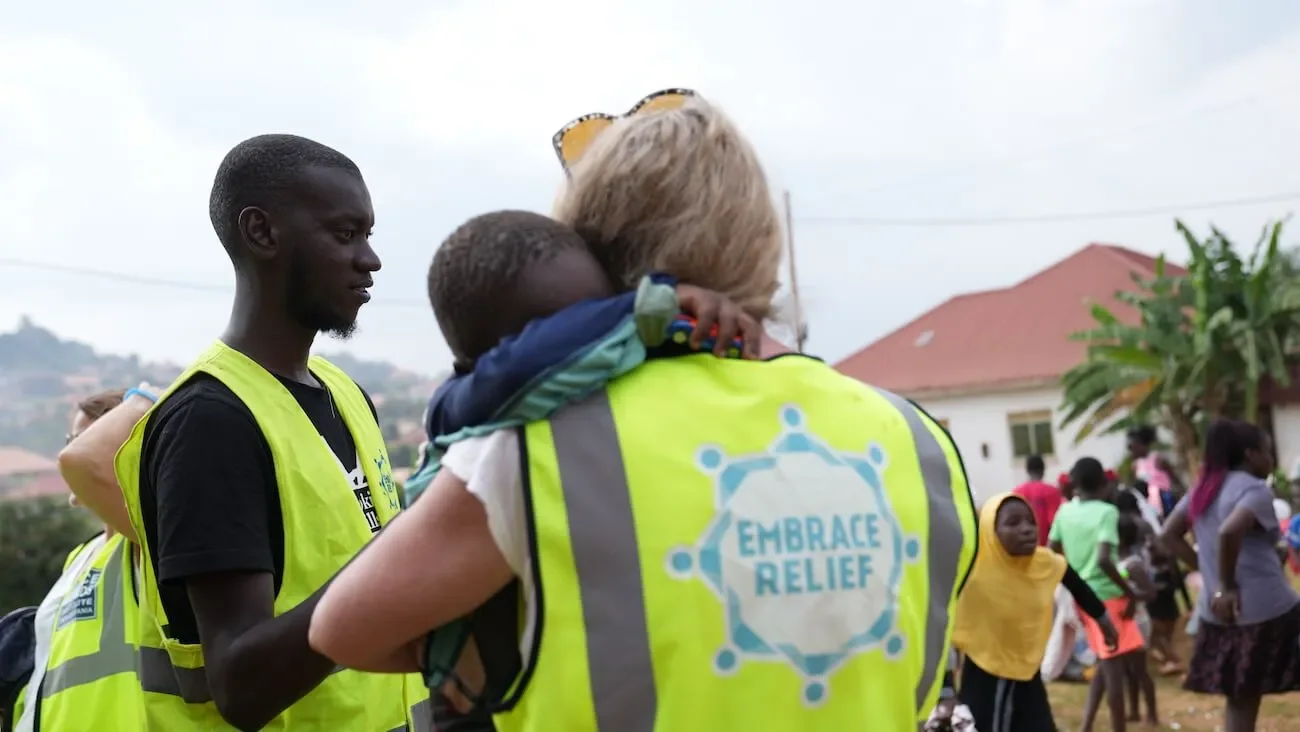 Children learning supported by Embrace Relief