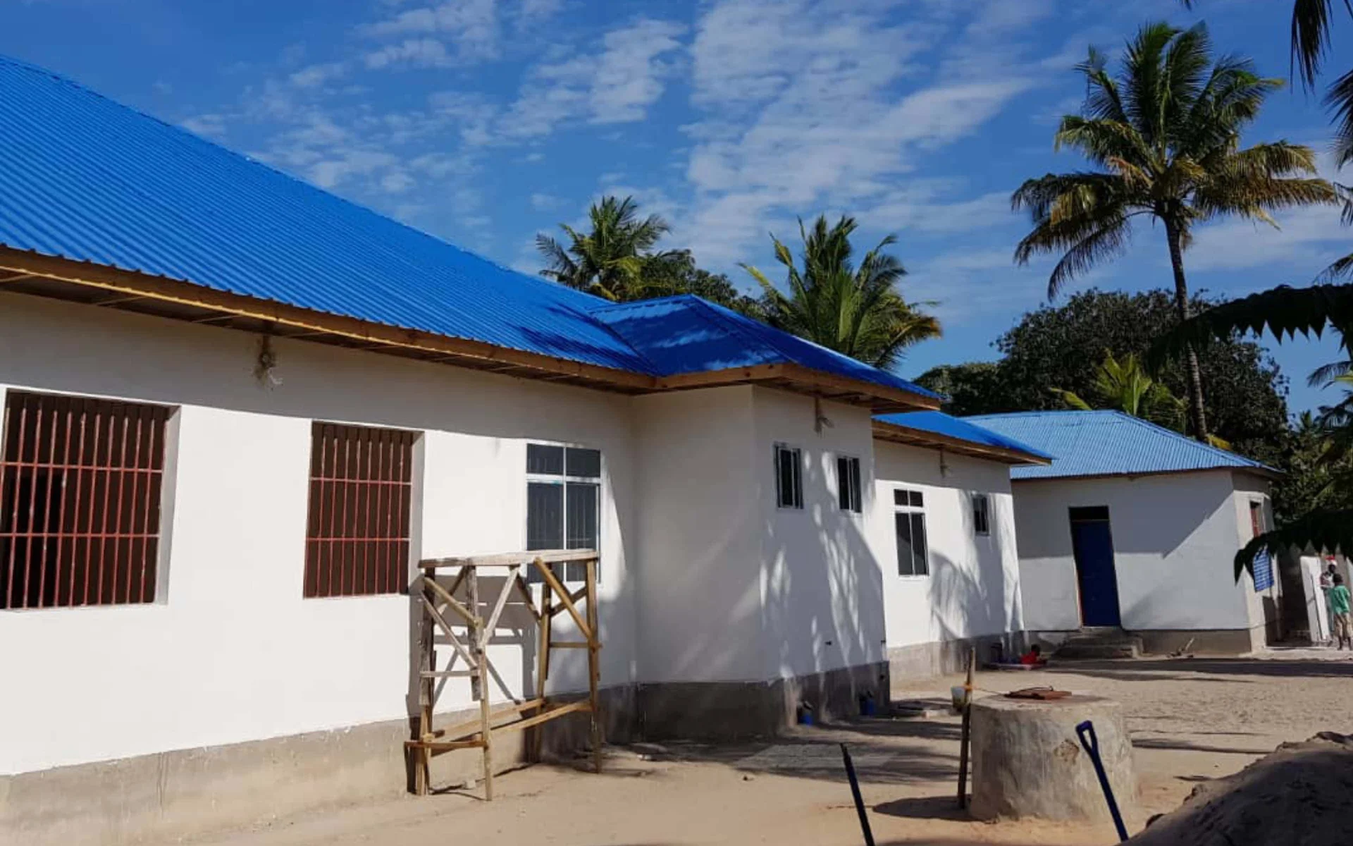 Amani Orphanage exterior showing renovation progress