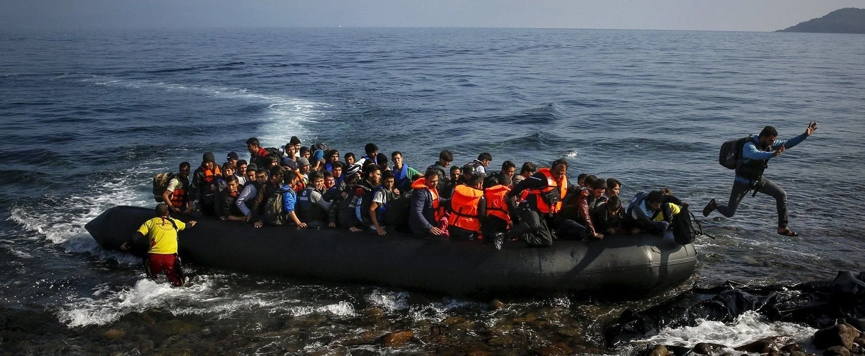 Refugees in Greece receiving aid and support