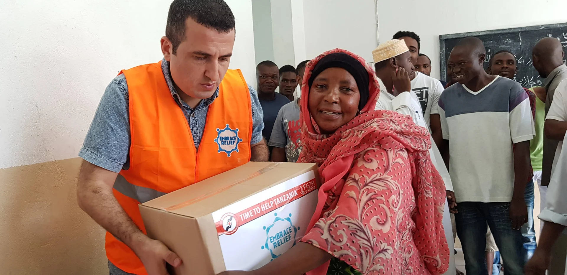 Food distribution efforts by Embrace Relief volunteers