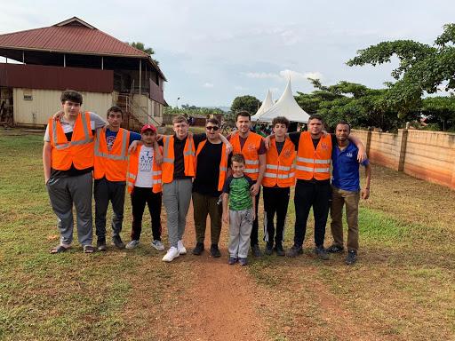 Youth Island participants interacting with children in Uganda
