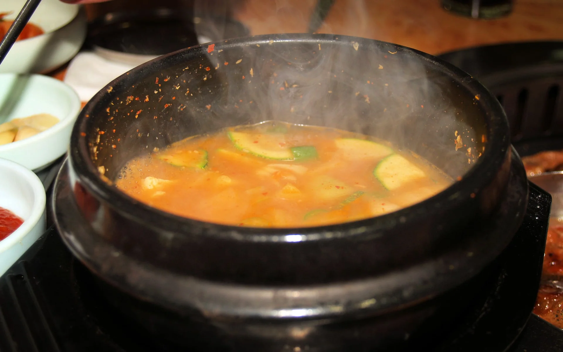 Hot soup served to refugees in Greece during winter