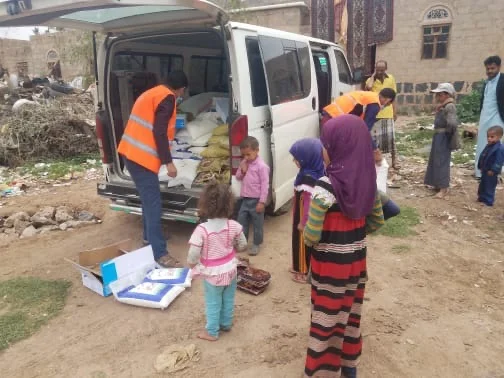 Food delivery distribution in Yemen