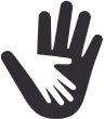 Illustration of hands giving charity or helping others