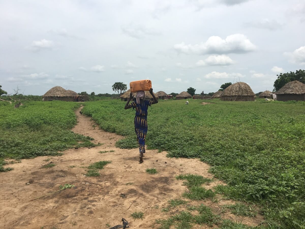 Water collection point in sub-Saharan Africa