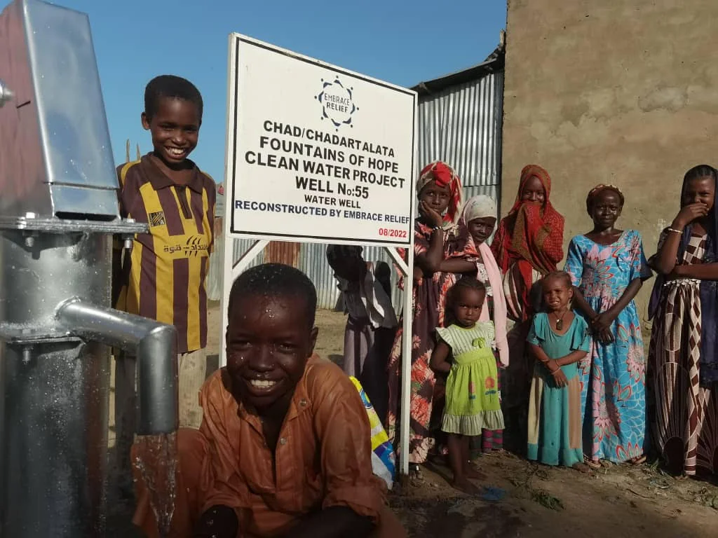 Rehabilitated water well infrastructure in sub-Saharan Africa