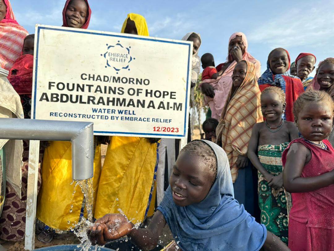 Construction of a water well in a rural African community