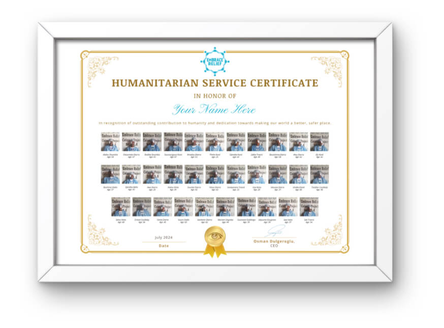 Humanitarian Service Certificate